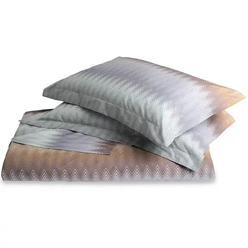 Missoni Home - 1 Lenzuolo e 2 federe KING Cotone Percalle YOKO 165