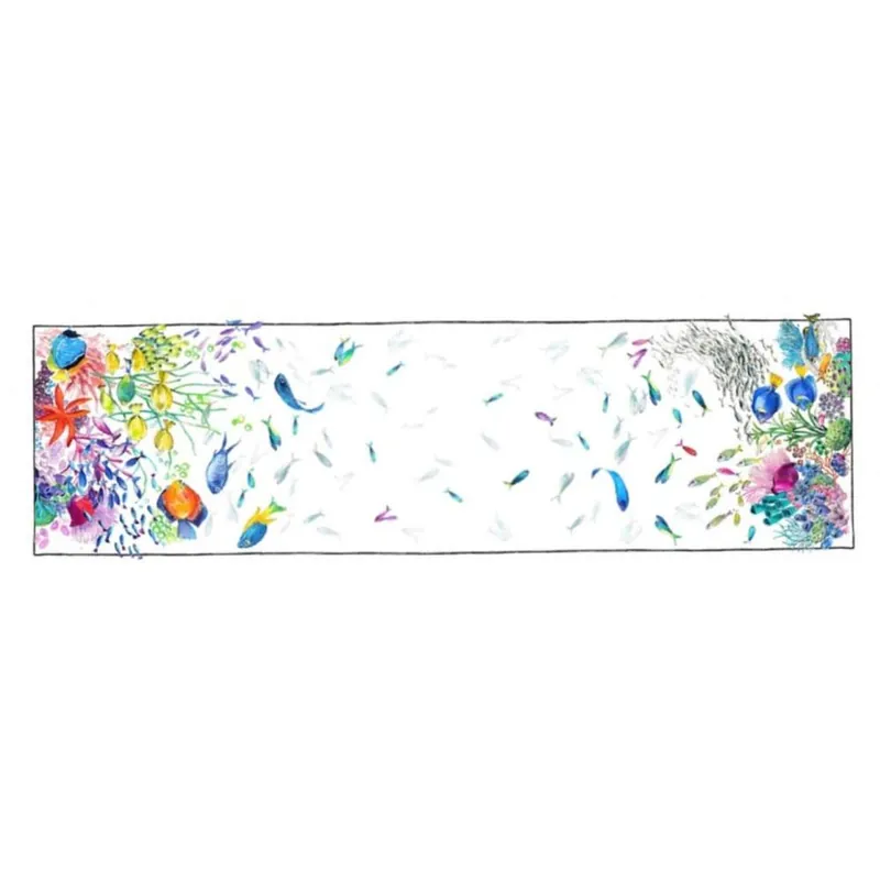 Runner puro Lino Biancheria Tavola Tessitura Toscana BELIZE 45x170 cm