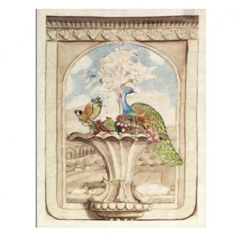 Strofinaccio Canovaccio PURO LINO Tessitura Toscana ILLUSIONE PAVONE