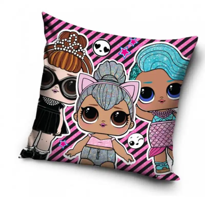 LOL SURPRISE cuscino decorativo per bambine 40x40 fuxia