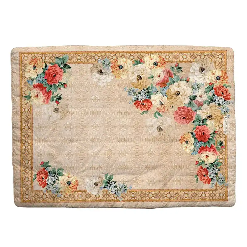 Plaid trapuntato Scaldotto ROYAL Originale 130x170 Oro