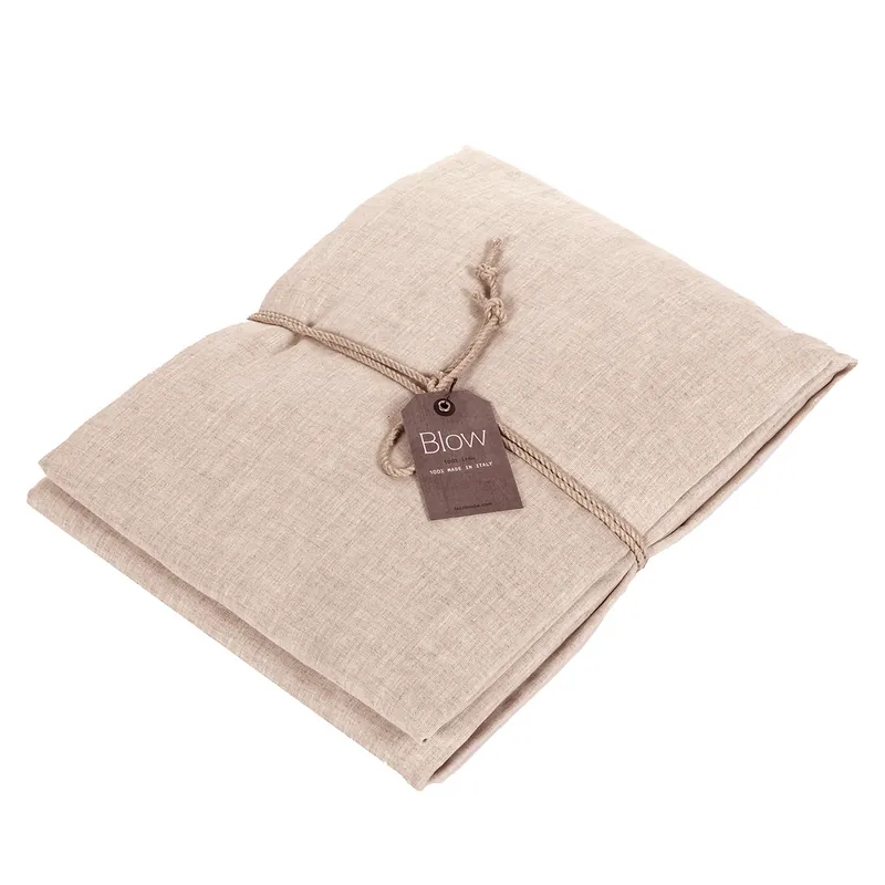 Lenzuolo con angoli Lino 100% FAZZINI Soffio Rosa cipria