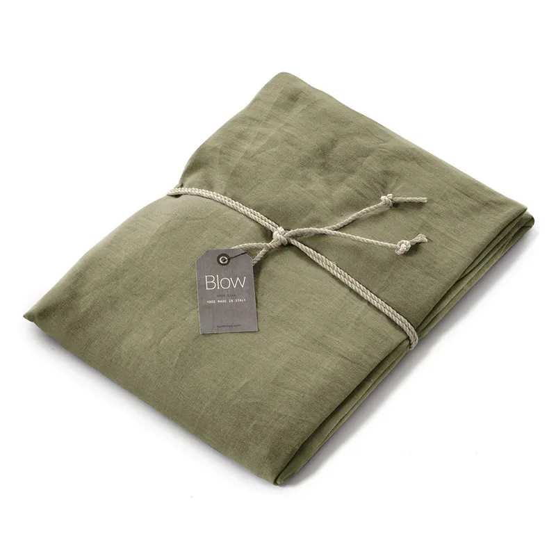 Lenzuolo con elastico da sotto Lino 100% FAZZINI Soffio Cactus