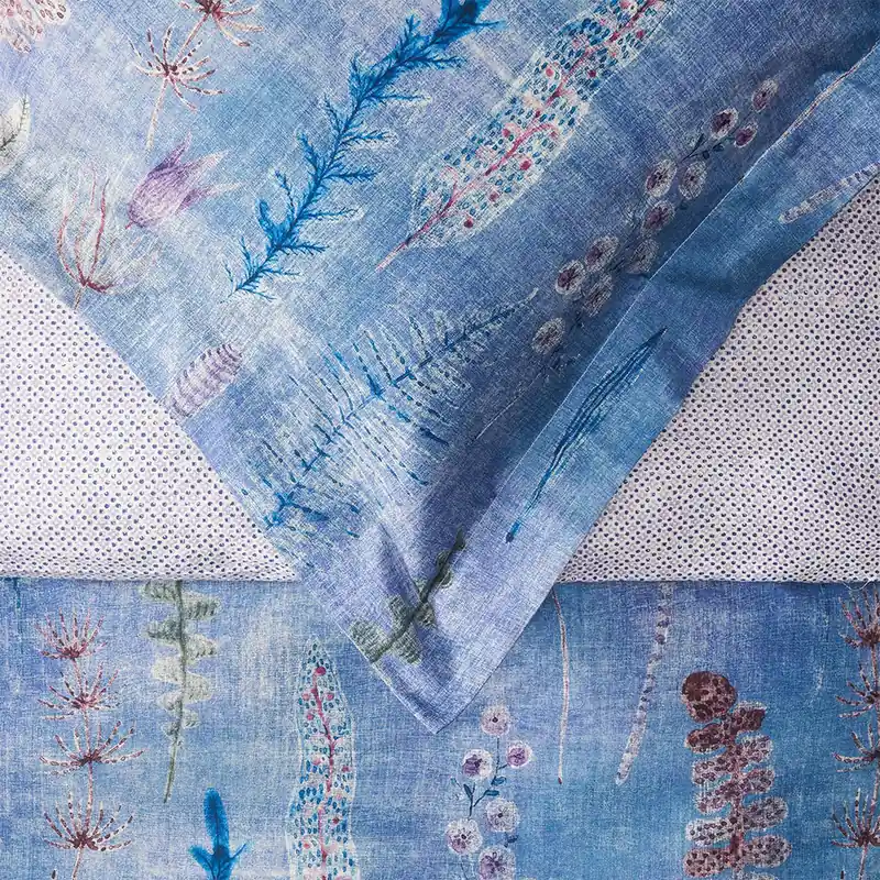 Completo lenzuola Matrimoniale Raso ZUCCHI Orione BLU