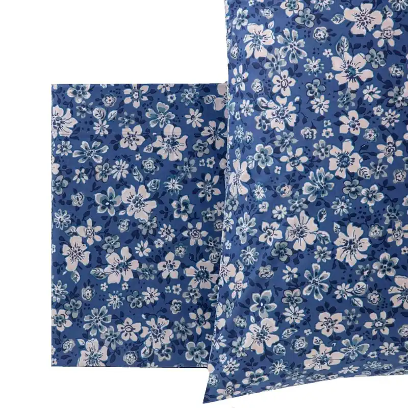 Copripiumino con federa matrimoniale Riviera Consiglia blu
