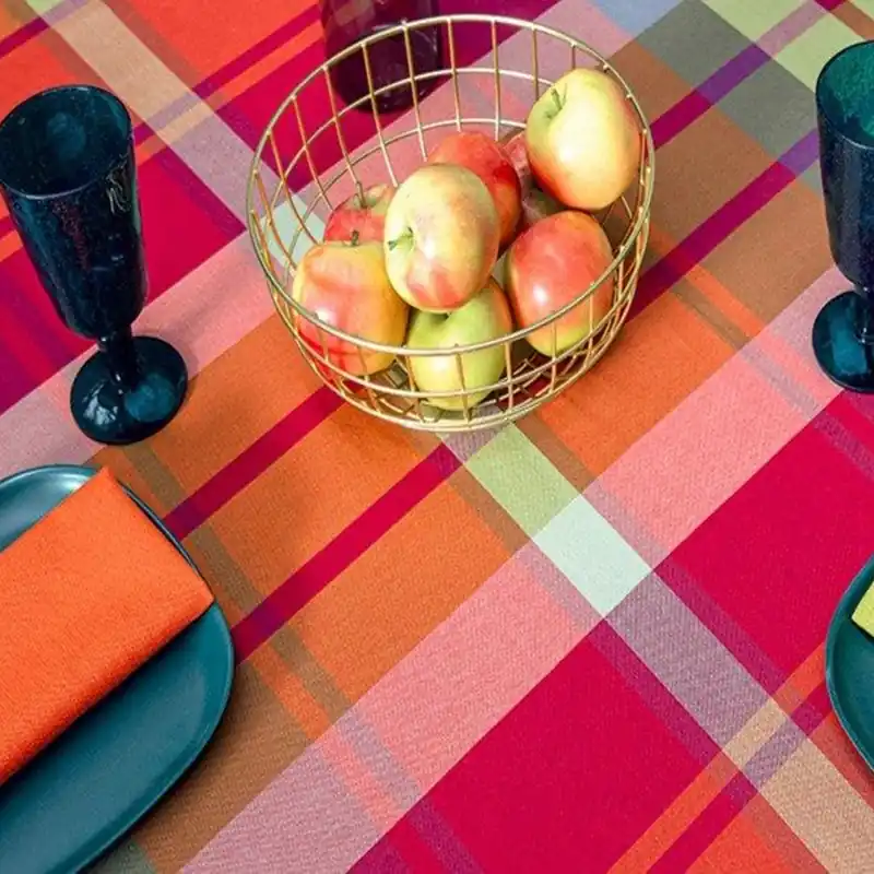 BOSSI CASA Tovaglia 1378 Cotone Tinto Filo MULTICOLORE