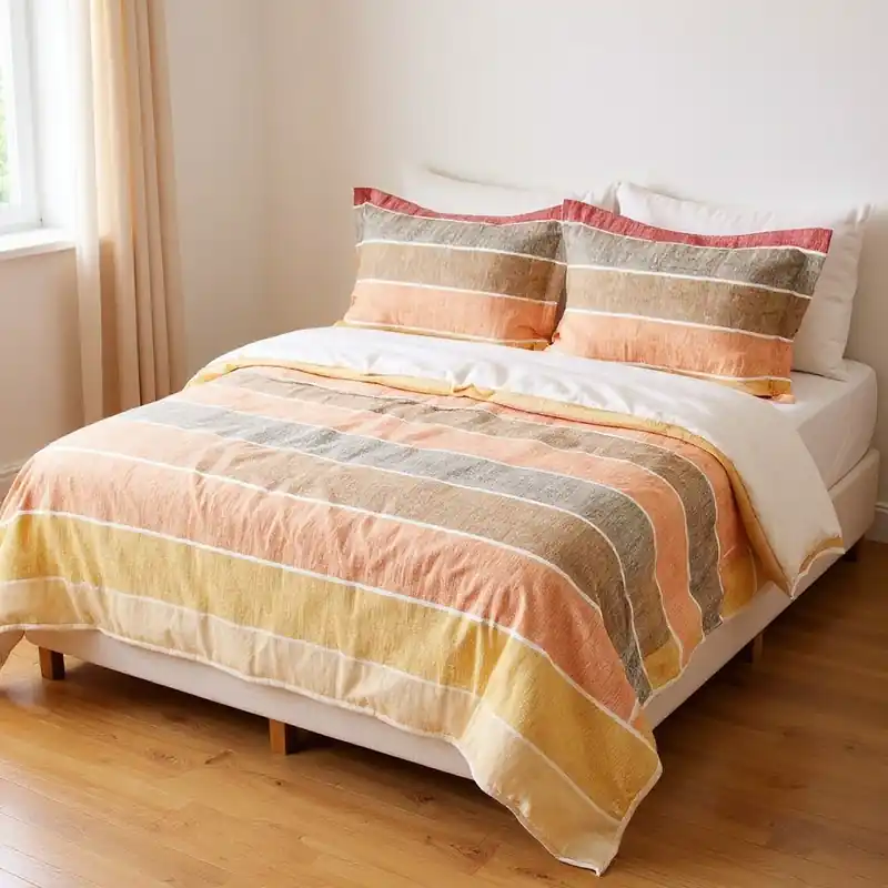 Copripiumino MIRABELLO EMPORIUM Cortina RIGHE BORDEAUX