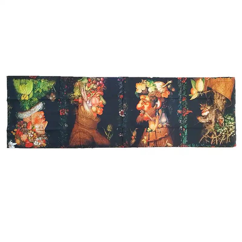 Runner 50x150 cm puro cotone ARCIMBOLDO 4 Stagioni
