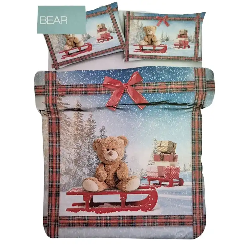 COPRIPIUMINI NATALIZI - Set copripiumino ORSETTO BEAR