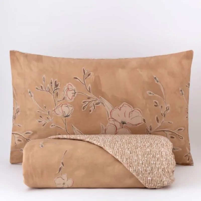 Copripiumino Matrimoniale RIVIERA Tulla BEIGE CARAMELLO