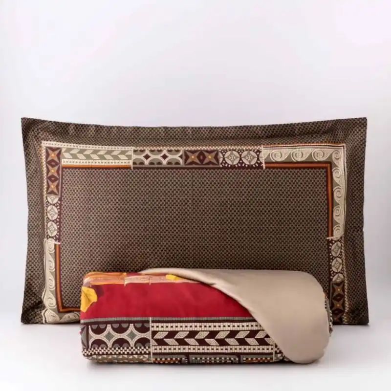 Copripiumino Raso CARILLO HOME Avoé ROSSO