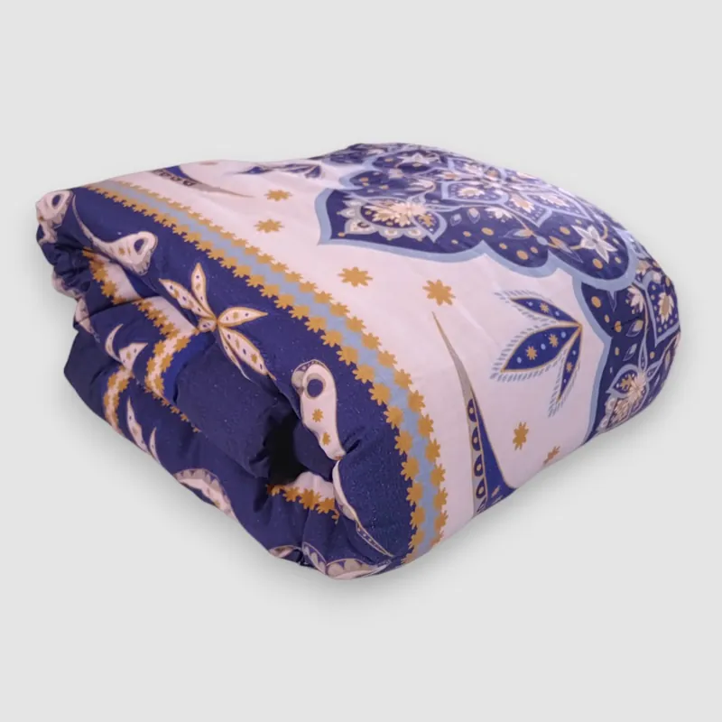 Plaid Mano pesca Morbidissimo 140x190 Giglio BLU