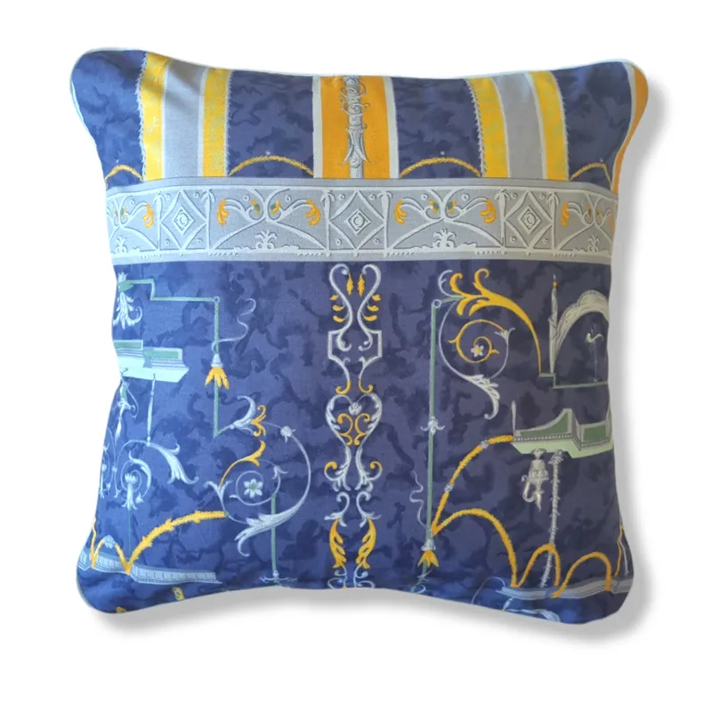 Fodera cuscino arredo BASSETTI Granfoulard Oplontis V9 blu
