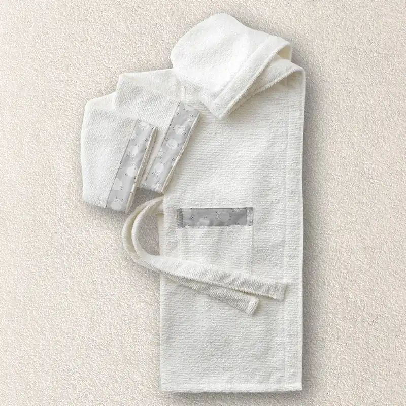 Accappatoio BABY in spugna SOGNO Gabel bianco