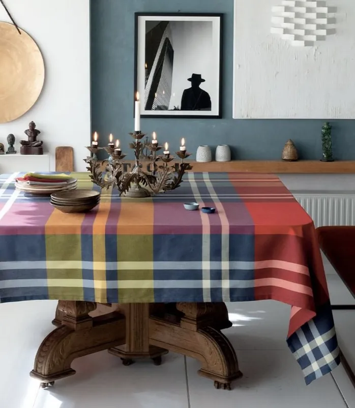 Tovaglia Cotone Tinto Filo BOSSI CASA Multicolore 1379