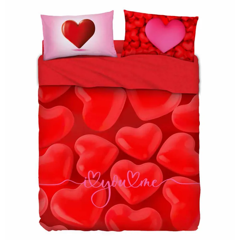 Bassetti lenzuola con effetto copriletto SHINY HEART
