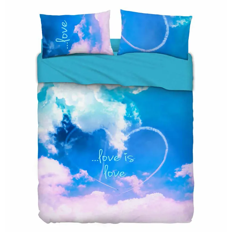 Bassetti completo di lenzuola con effetto copriletto SKY LOVE