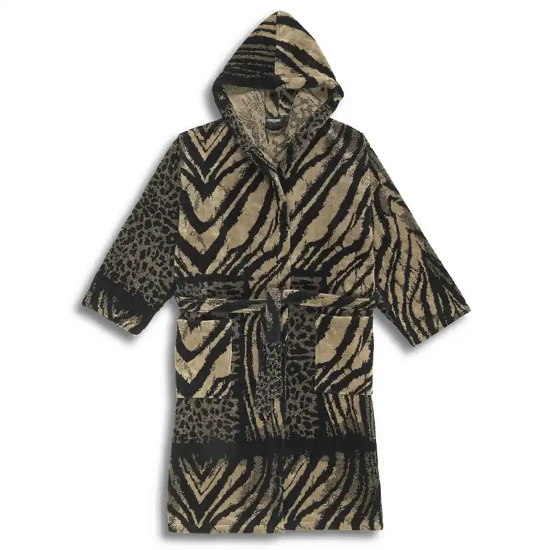 Roberto Cavalli accappatoio con cappuccio AFRICAN ZEBRA 001