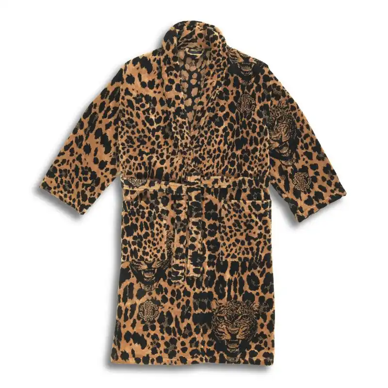 Roberto Cavalli accappatoio con cappuccio WILD JAGUAR 002