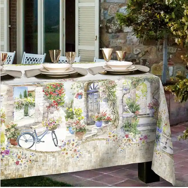 Tovaglia 100% Cotone TESSITURA RANDI Borghetto
