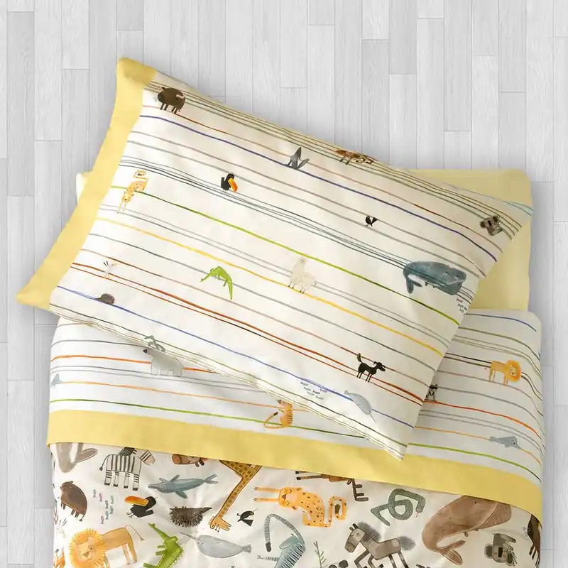 Lenzuola BABY lettino con sponde GABEL URRA' giallo cancelletto