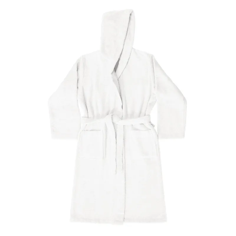 Accappatoio UNISEX con cappuccio Bassetti Pop Color Bianco 13