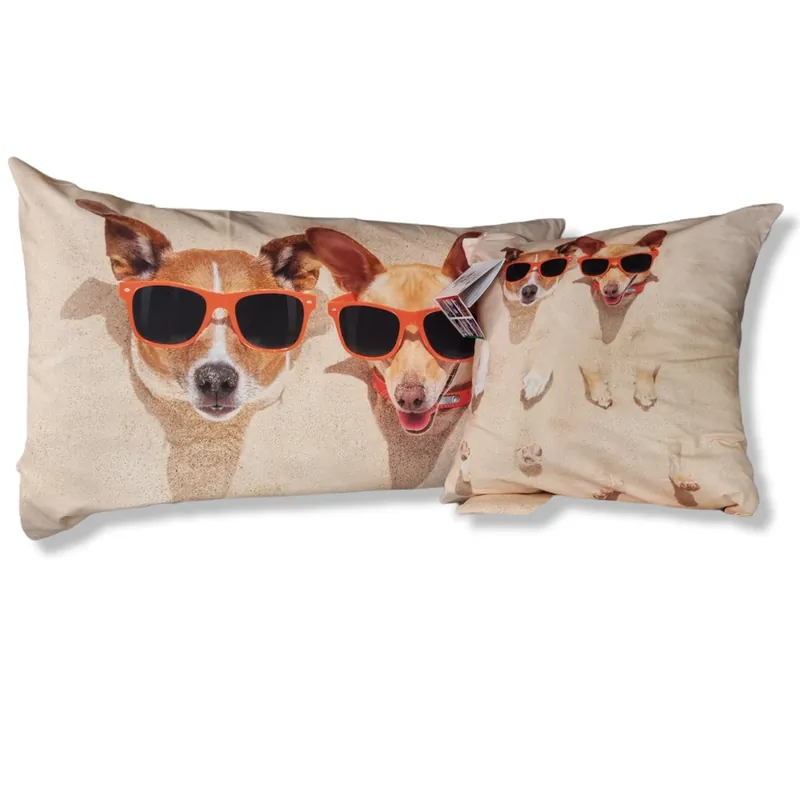 Lenzuola-copriletto completo matrimoniale Beach Dogs