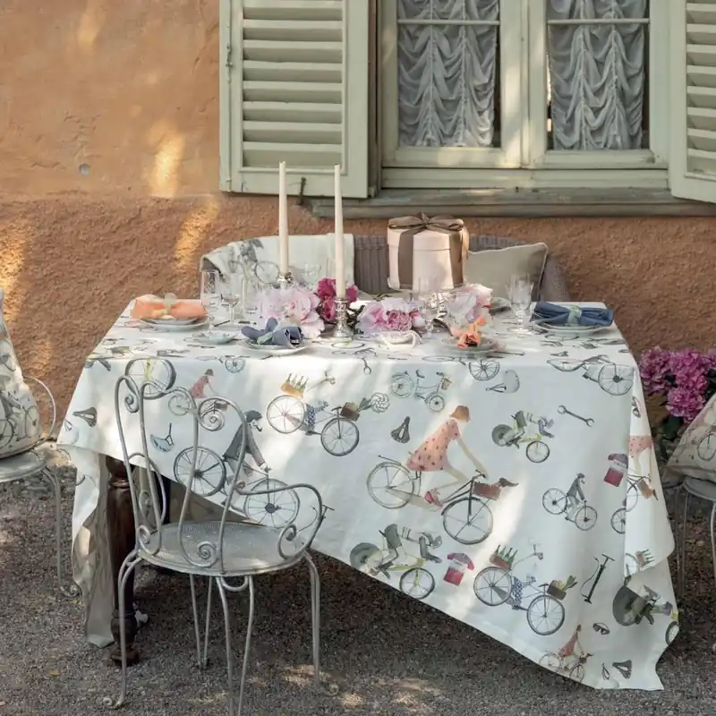 Tovaglia TESSITURA TOSCANA TELERIE Puro cotone Bikers