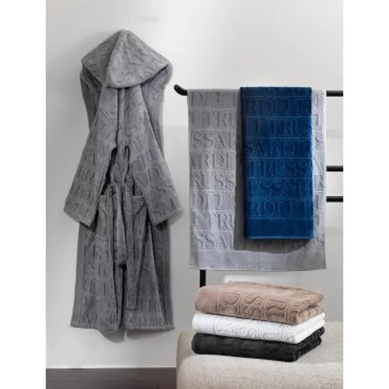 Trussardi telo da bagno in spugna 95x150 OVERLOGO - vari colori