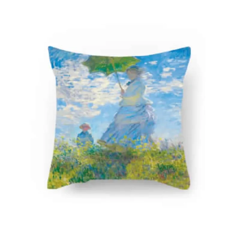Fodera per cuscino arredo 45x45 La Passeggiata di Monet