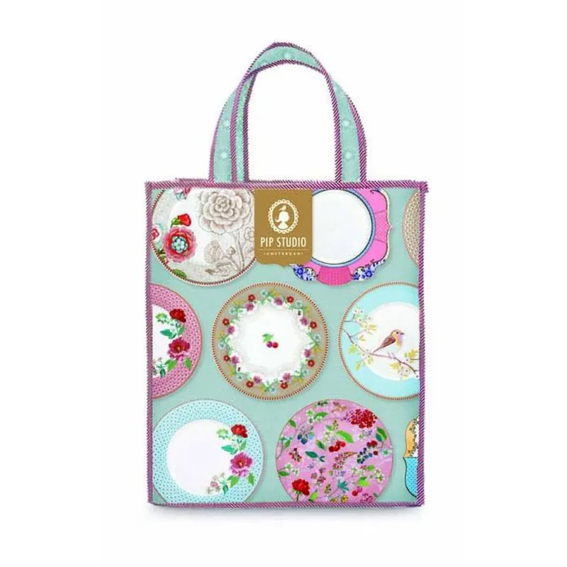 Borsa shopping con manici impermeabile PIP STUDIO multicolor