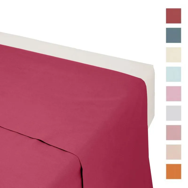 Lenzuolo Sopra 2 piazze GABEL puro cotone tinta unita 250x290 piano