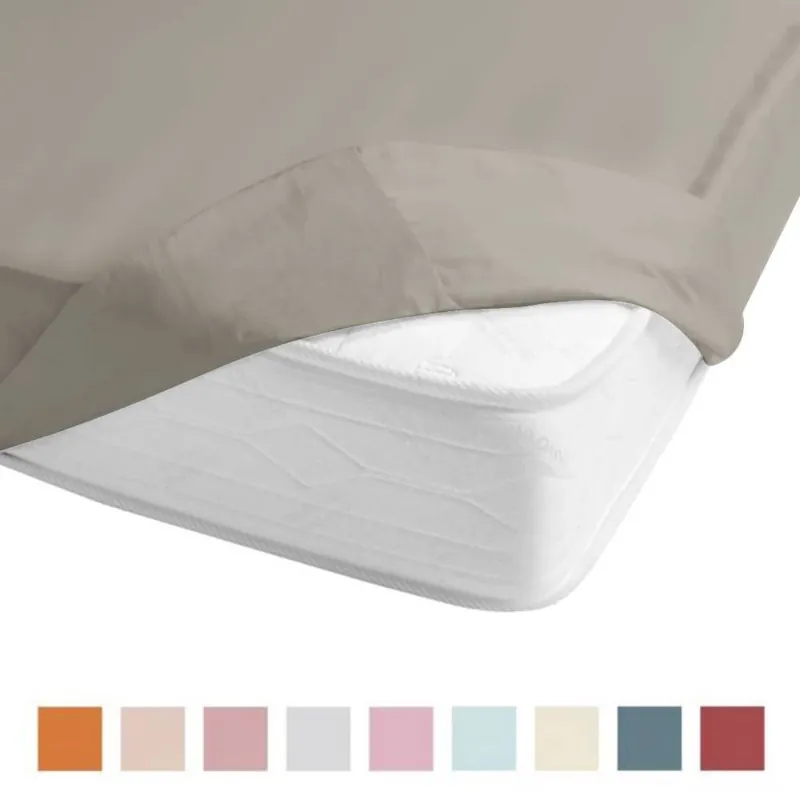 Sottolenzuolo colorato GABEL 1 piazza puro cotone altezza 30 cm