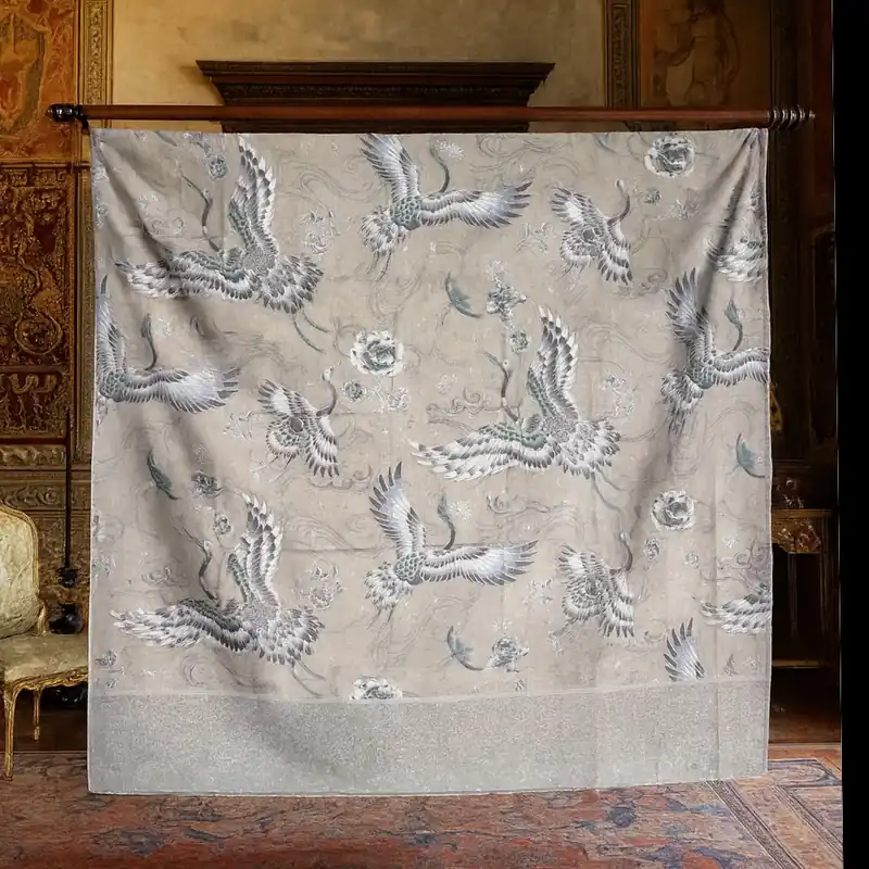Telo Arredo Foulard copridivano in raso SOMMA Kasama Grigio