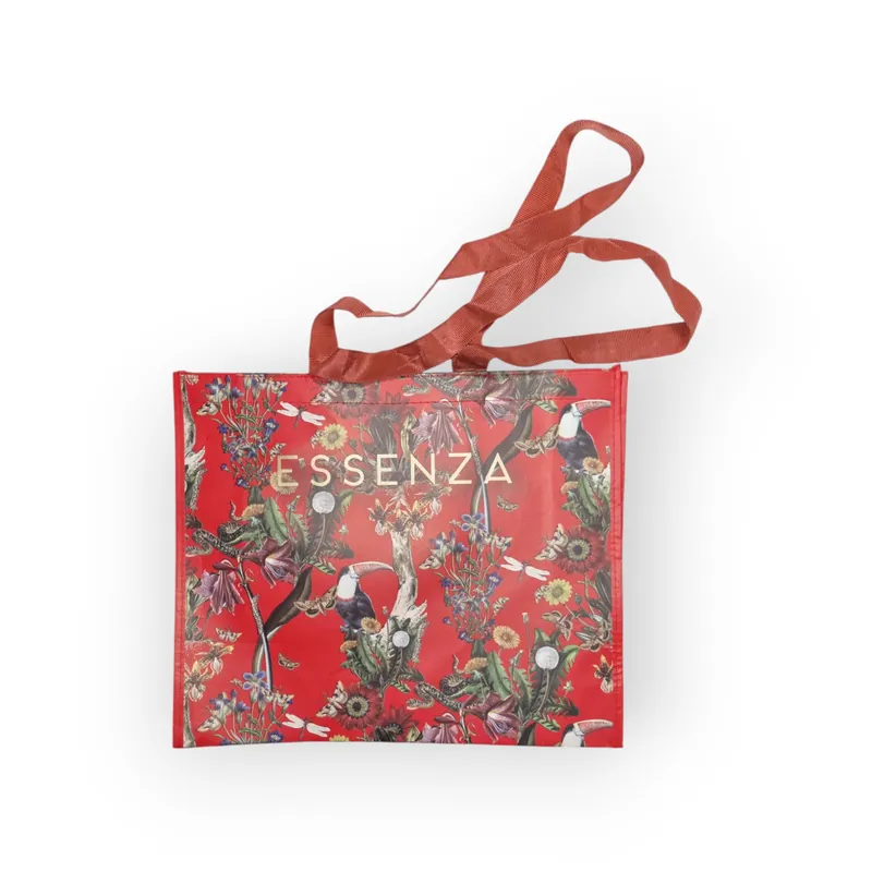 Borsa shopping con manici impermeabile ESSENZA HOME rosso