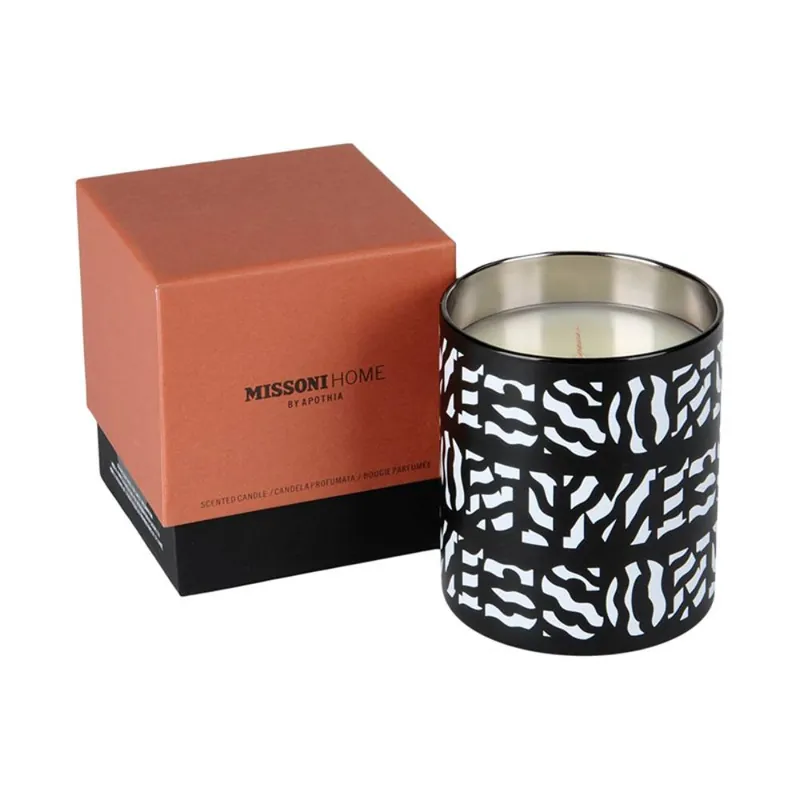 Candela profumata Missoni Home Bianconero in bicchiere