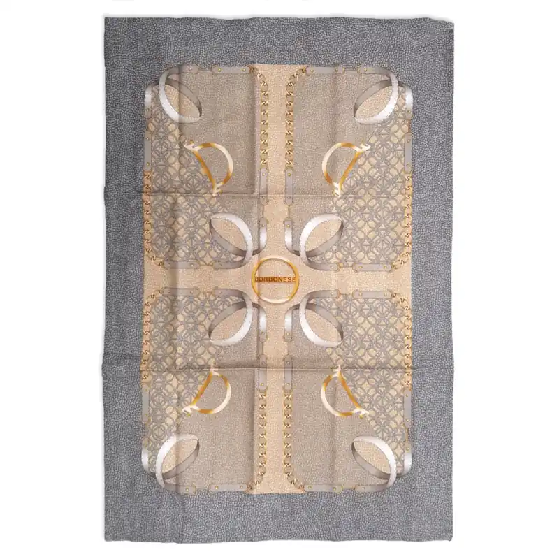 Strofinaccio Cucina BORBONESE canovaccio Foulard grigio 50x70