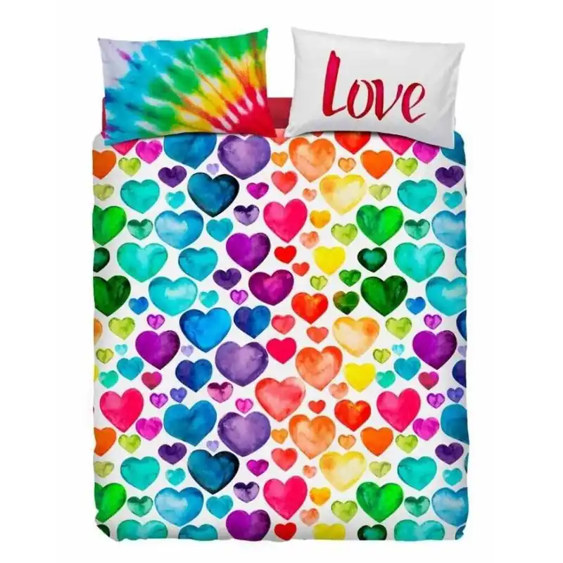 Copripiumino BASSETTI matrimoniale Color Lovers San Valentino