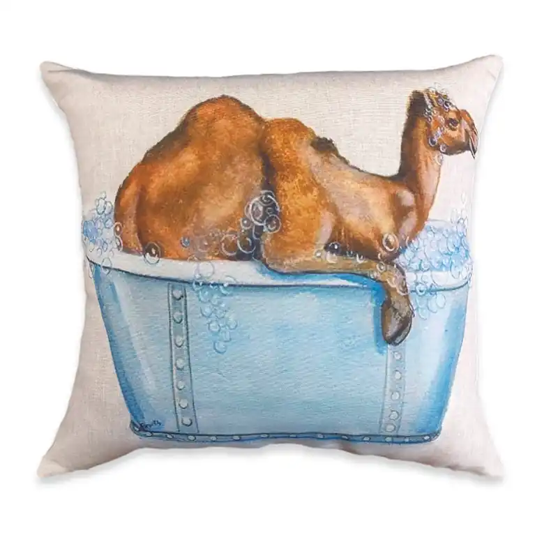 Fodera per cuscino arredo da divano 45x45 Camel Circus