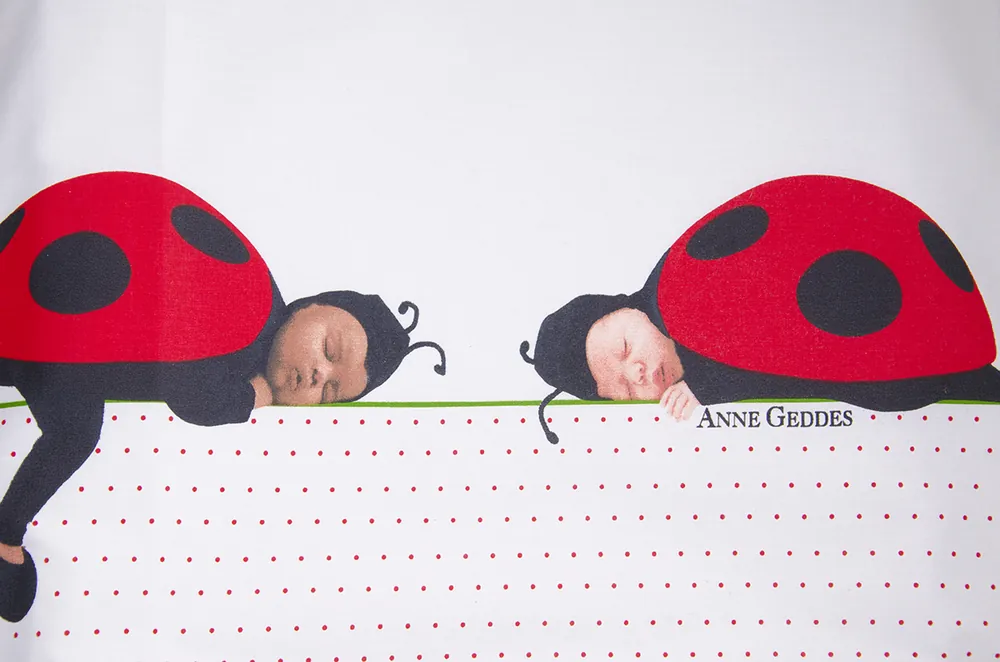 Copripiumino e federe ANNE GEDDES Ladybugs coccinella