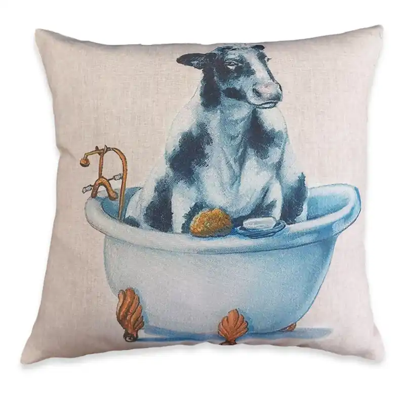 Fodera per cuscino arredo da divano 45x45 COW Circus