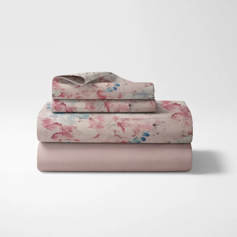 Lenzuola-copriletto Matrimoniali MIRABELLO Belle Epoque rosa