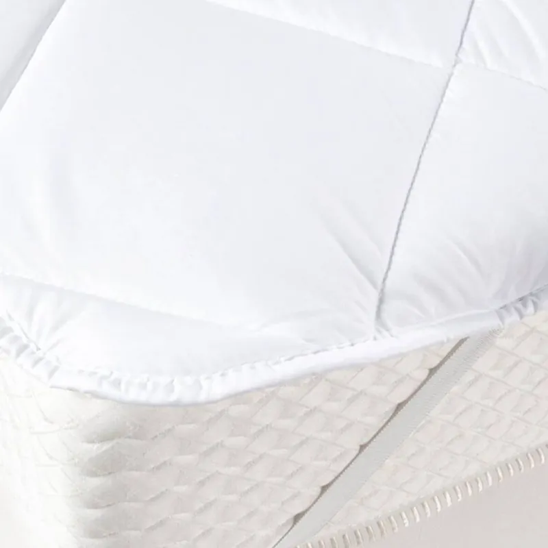 Topper economico Coprimaterasso imbottito in microfibra Hotel con elastici