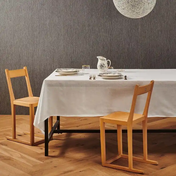 Tovaglia in lino effetto stropicciato stone wash sabbia