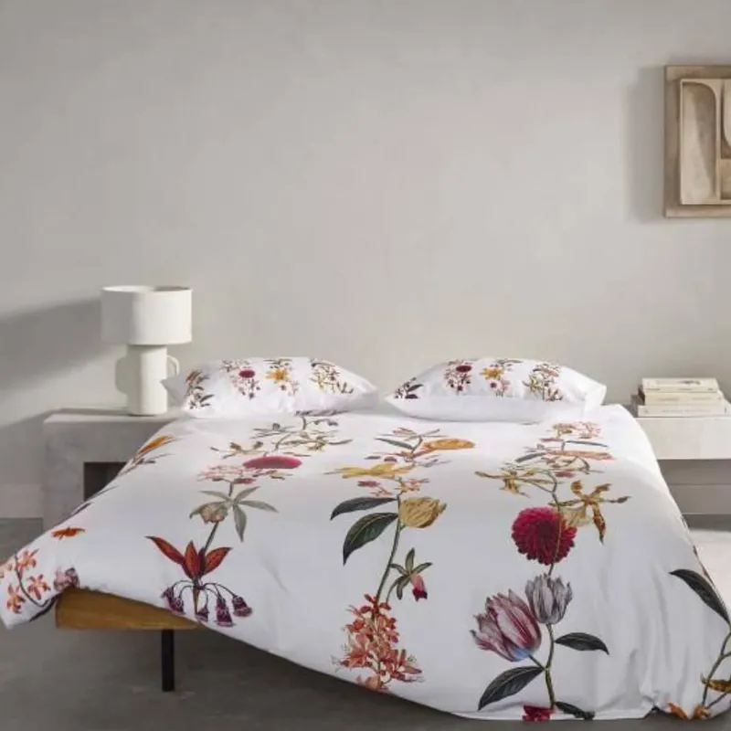 Lenzuola-copriletto in raso Matrimoniali ESSENZA Feda Pure White