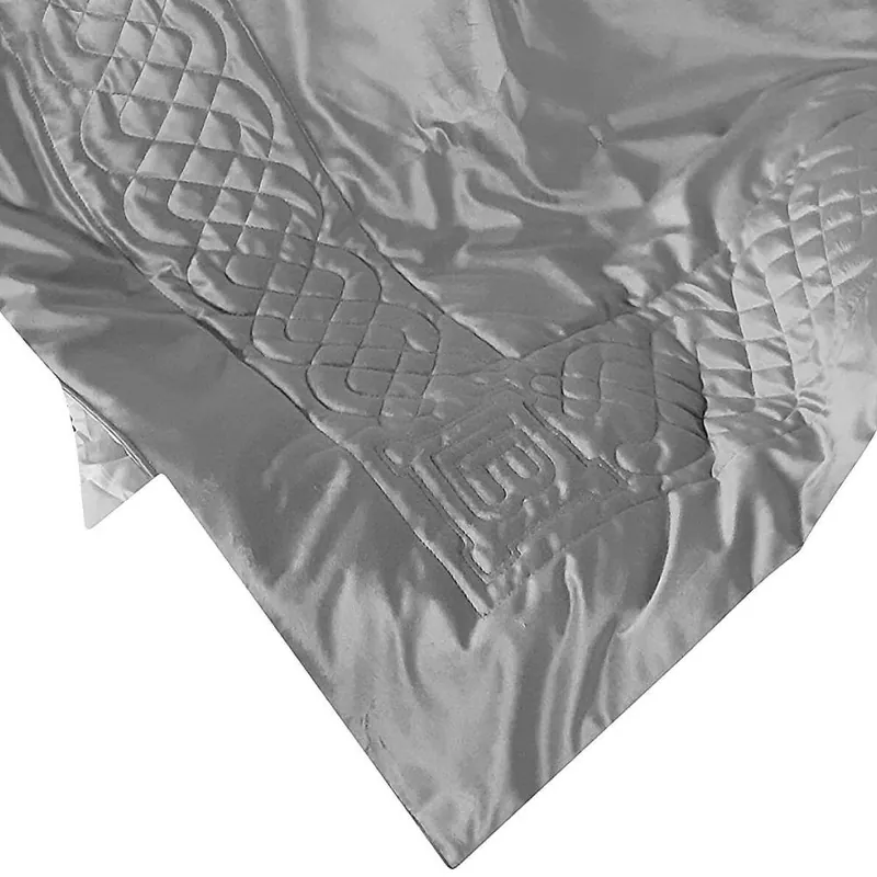 Plaid da divano in velluto 130x170 LAURA BIAGIOTTI ALOE grigio