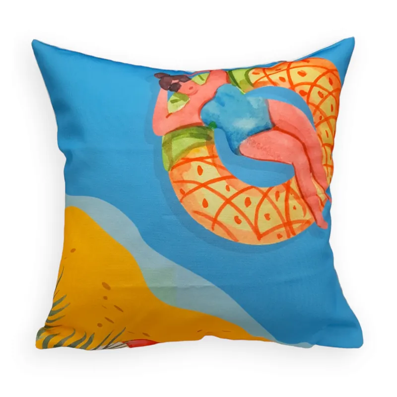 Fodera per cuscino 45x45 cm Summer - Estate multicolore
