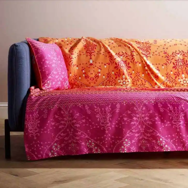 Bassetti Granfoulard - Telo Arredo Arabescato Fucsia Arancio ORTIGIA O1