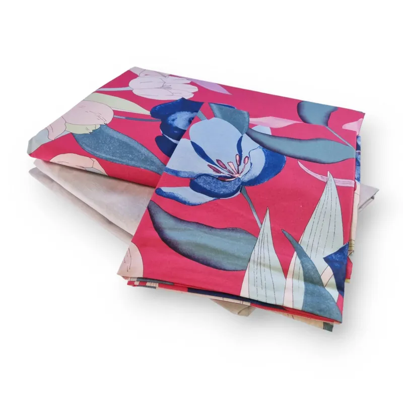 Bassetti lenzuola matrimoniali BRUXELLES P1 Fucsia Blu