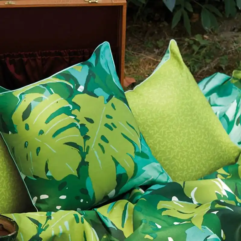 Cuscino arredo 50x50 cm in percalle KEN SCOTT Filodendro